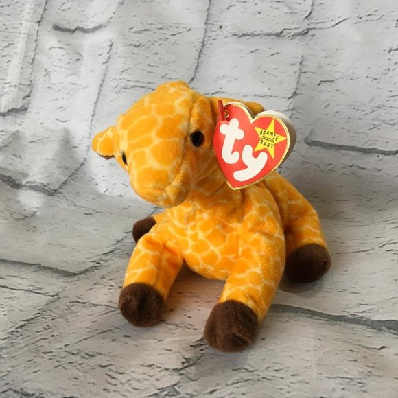Ty Beanies Babies Twigs The Giraffe DM24 - Picture 1 of 6